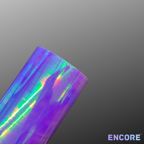 Película de vidrio dicroico transparente violeta Encore® EFX1500