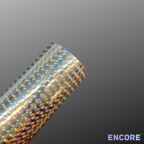 Vinilo adhesivo holográfico de burbujas plateadas Encore® EFX21
