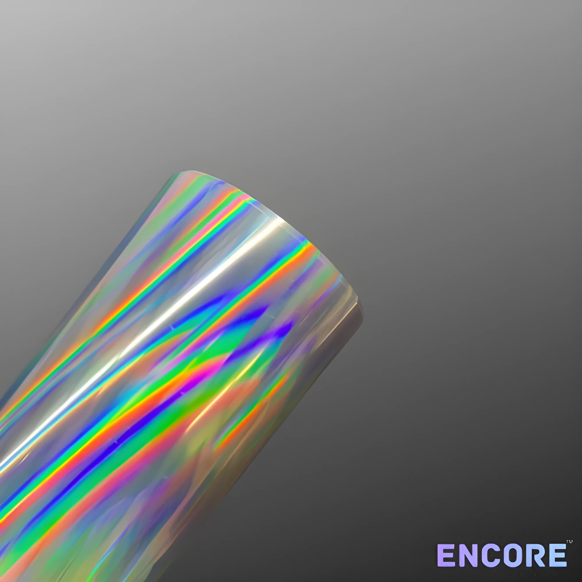 Vinilo adhesivo holográfico plateado Encore® EFX21