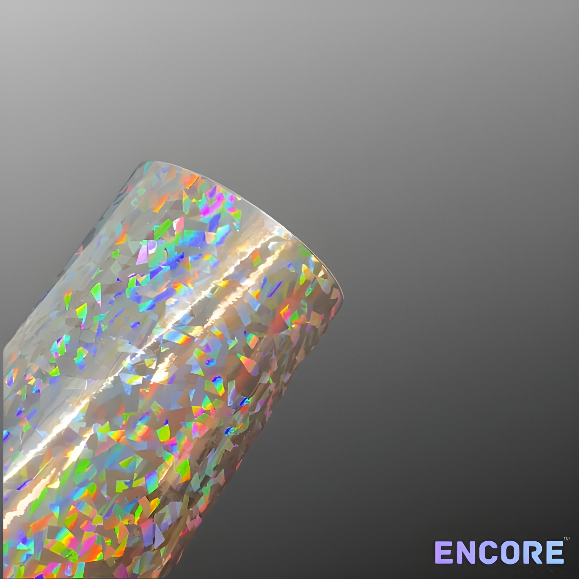 Vinilo adhesivo holográfico de cristal plateado Encore® EFX21