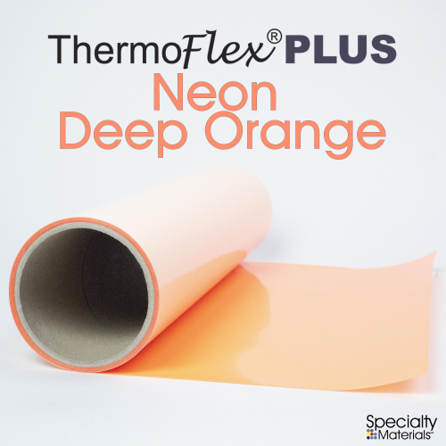 Neon Orange ThermoFlex Plus HTV Neon Heat Transfer Vinyl